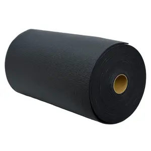 Sunshine Yoga Voyage Yoga Mat Roll 24in x 50ft Exercise Mat 5mm Thick Non-Slip Gym Mat for Home Workout and Fitness Anti-Tear Cut up to 8 Regular Yoga Mats Black