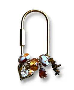 Custom Beaded Carabiner Bag Charm