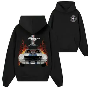 Ford Mustang Shelby GT350 Hoodie – Classic Muscle Car Fame Graphic Pullover, Retro Racing Sweatshirt for Men