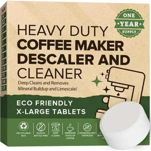 (R) Coffee Maker Cleaner & Descaler Tablets, 12 Uses for , , , Delonghi, , Miele, , Mr Coffee,  Descaling Solution for Coffee Pot Maker & Espresso Machines