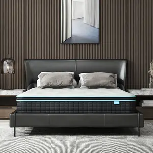 VIZIM 10" Twin/Queen Hybrid Mattress in a Box, Pocket Springs & Gel Memory Foam, Medium Firm Ergonomic, Sag-Free High-Density Foam, Cooling & Breathable, Motion Isolation, Fiberglass-Free, No Noise, Perfect Father's Day Gift