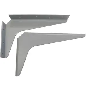 212 MAIN 8 In. x 12 In. Metal Mounting Brackets - Gray Work Station Bracket, Household Appliance Mounting Accessory, Metal Bracket