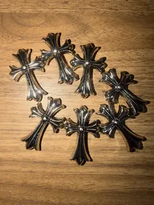 Cross with rivets for clothes, shoes, decoration, display