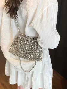 Korean Fashion Vintage Sparkle ita bag.Trending purses for 2026，Shoulder Bag，Everyday bag，Handbags for women.