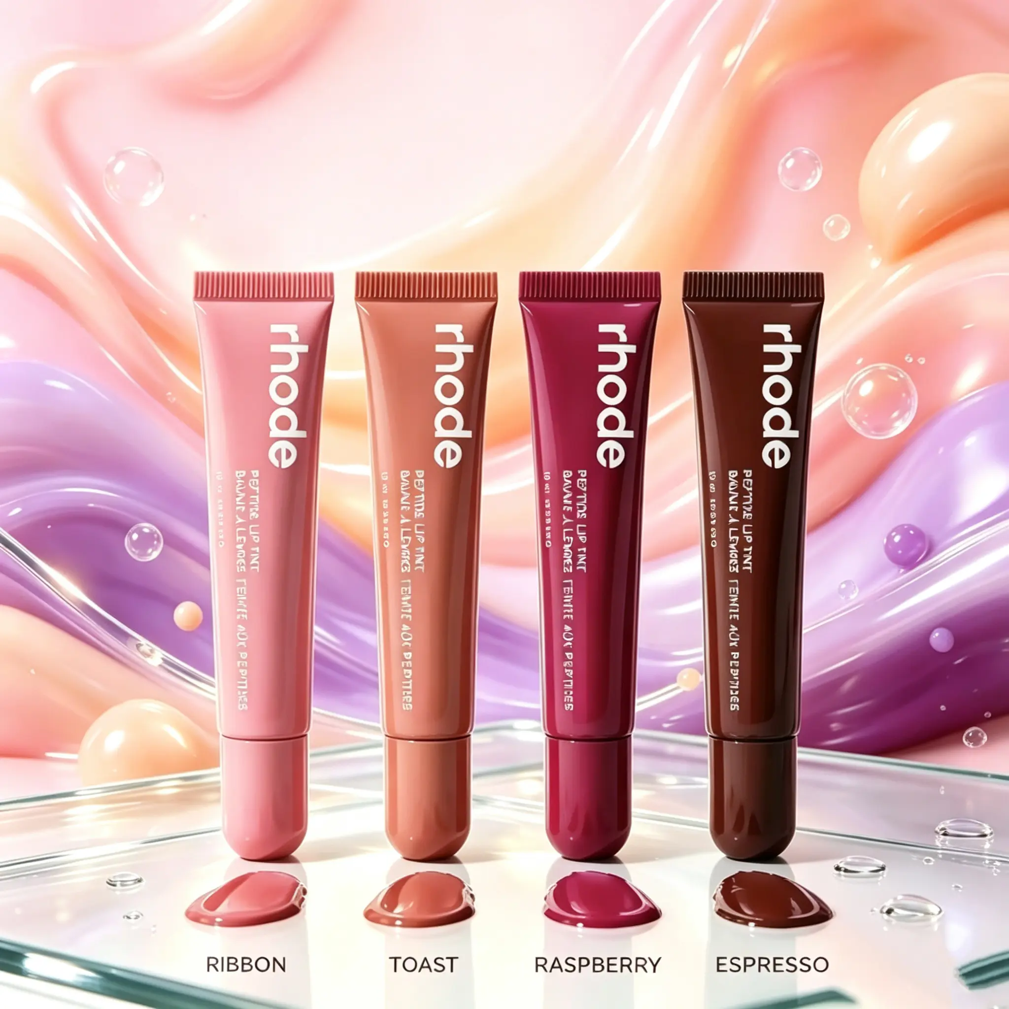 Long‑wear Moisture Lip Tint Gloss, Multi‑Shade Nourishing Lip Balm, For Office Dating Daily Lip Makeup, Rhode