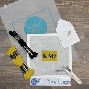 Kappa Alpha Theta 3x2 Needlepoint Kit
