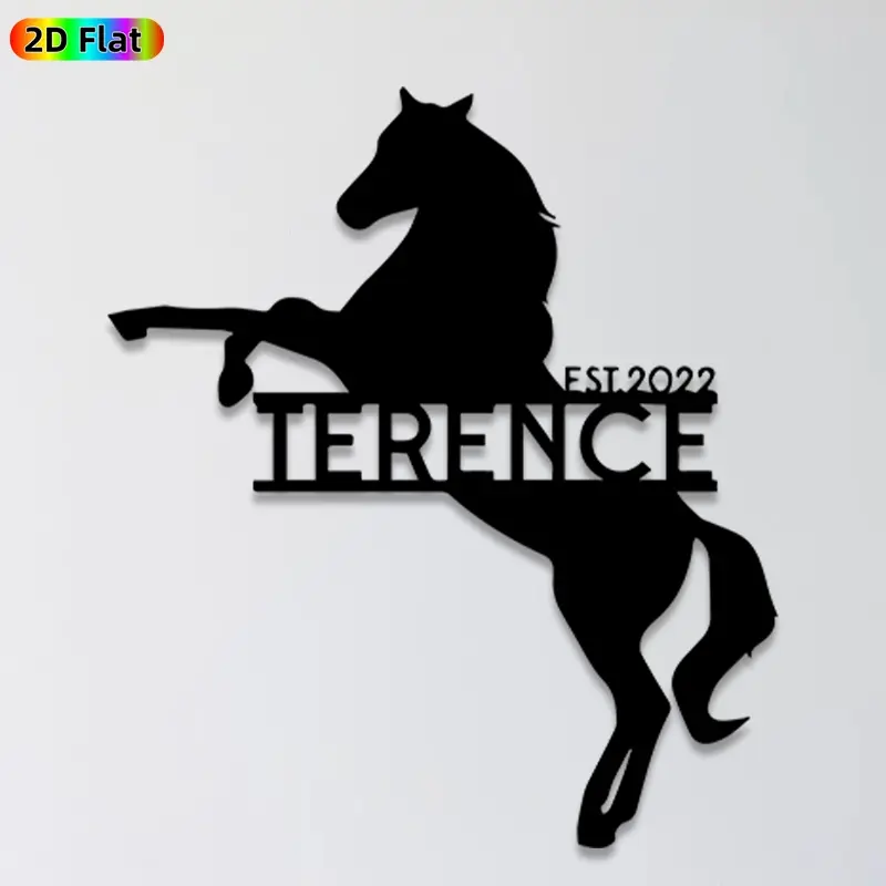 1pc Horse Metal Wall Art, Dynamic Horse Statue Mural, Ideal Gift for New Year, Christmas, Equestrian Decor Enthusiasts, Rust-Resistant Metal Wall Decor Wall Sculptures, Perfect for Living Room Wall & Garden Fence, Unique Year-Round Home Decor