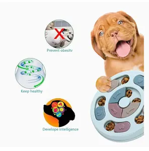 Dog Puzzle Feeder Toy – Slow Feeding Anti-Choking Food Dispenser with 360° Rotation for Mental Stimulation