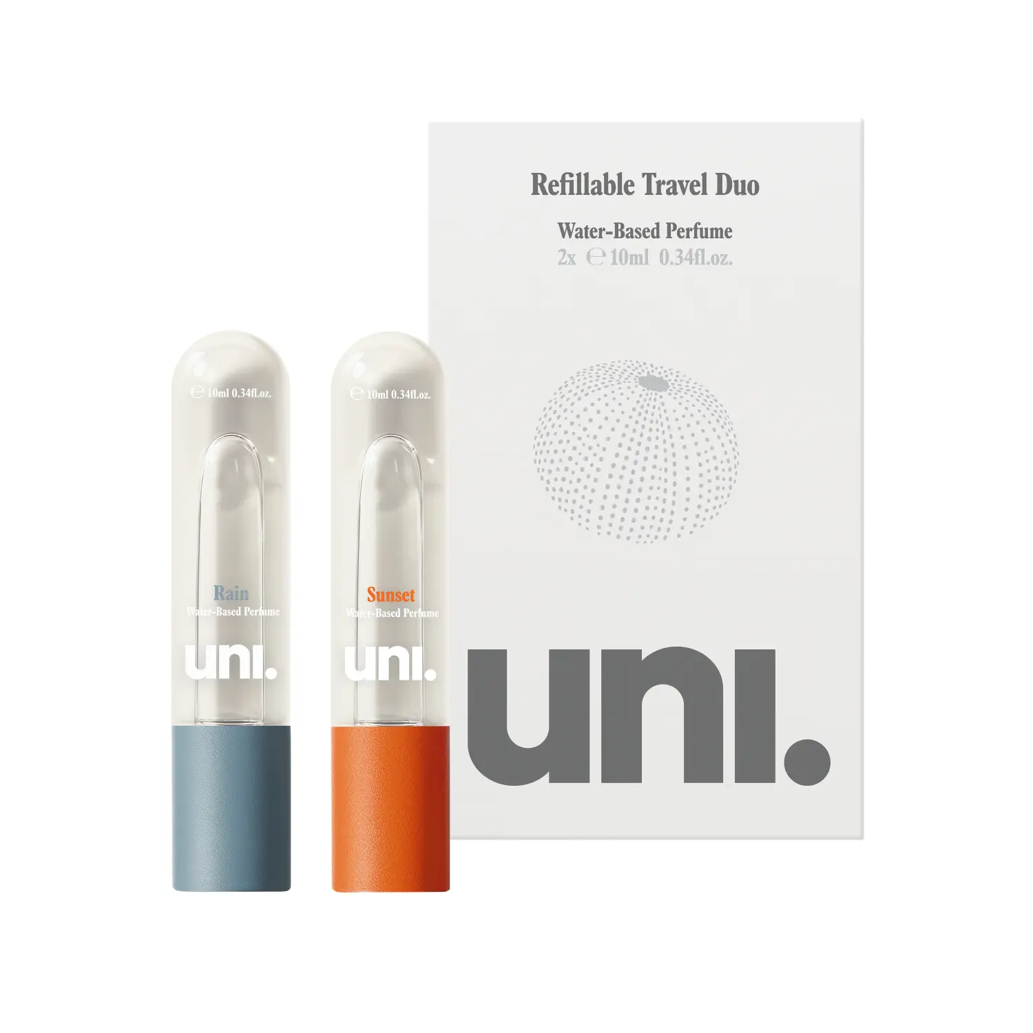 Uni Body Care - Fragance Discovery Kit / Sunset & Rain Fragances - Glycerin Sea Water Perfumue - Durvillaea Potatorum Extract - 20ml