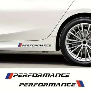 Car Performance Sticker Decor, Front Door Windshield Window Color Change Stripes, Vehicle Body Modification Accessories, Car Decal Kit