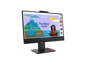 Lenovo ThinkVision T24D-4v 24" Class Webcam Full HD LED Monitor - 16:9  - 23.8" Viewable - 1920x1080 - 250 Nit - 4 ms - 120 Hz Refresh Rate - USB Type-C - HDMI - DisplayPort - USB Hub  64B7UAR1US