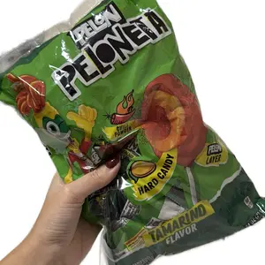 Pelon Peloneta Tamarind & Chili Lollipops Mexican Candy – 18 Pieces Sour Flavors Snack