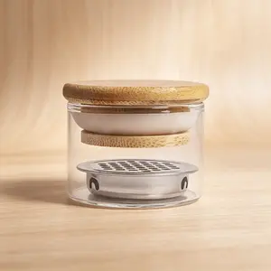 1Pc Nail Art Brush Washing Cup With Lid Stainless Steel Layered Cleaning Tool