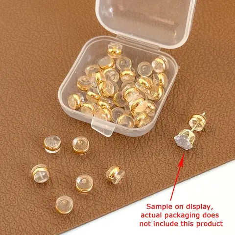 Silicone Anti-Drop Ear Plugs, Fashion Daily Use Secure Earplugs, Universal Fit Behind-The-Ear Ear Decor Accessories, Geometric Pattern, Pack of About 10