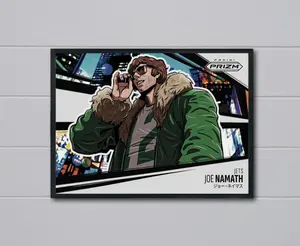 Prizm Joe Namath 2025 Manga 12x17 Poster New York Jets