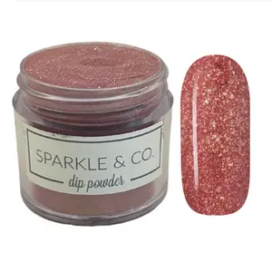 Sparkle & Co. Dip Powders – Secret Menu: Garnet Flare 1 Ounce Dipping Powder  - 1 Jar Lasts 20-25 Manis