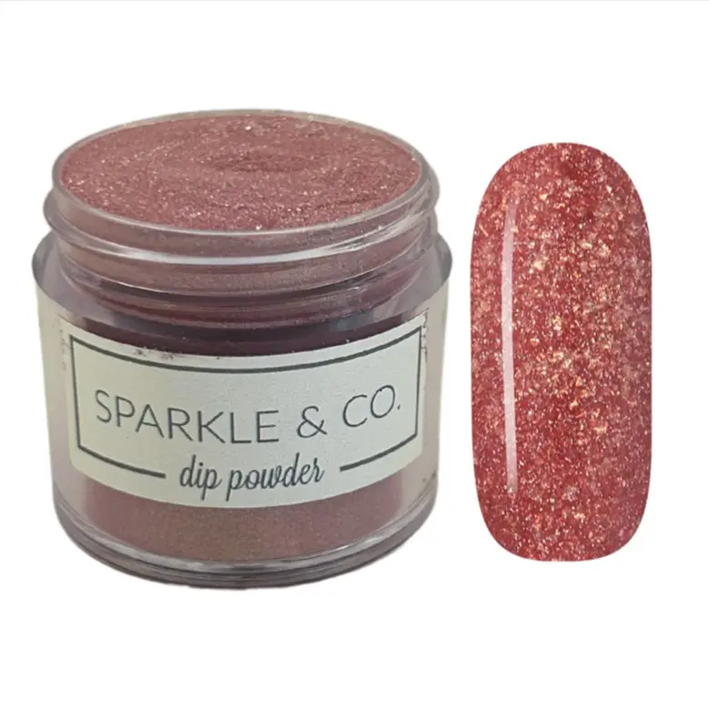 Sparkle & Co. Dip Powders – Secret Menu: Garnet Flare 1 Ounce Dipping Powder  - 1 Jar Lasts 20-25 Manis