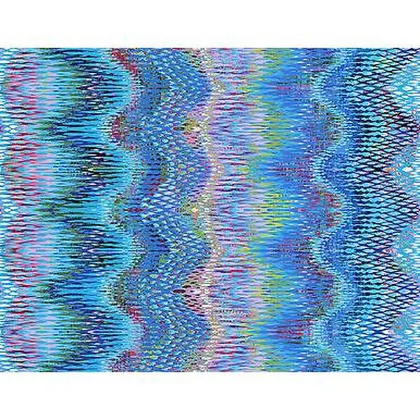 Starlight Splendor Wavelength Turquoise By RJR Cotton Fabric Sold by the yard