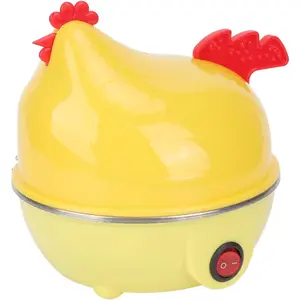 Multifunction chicken shape rapid egg boiler 7 egg capacity automatic shut off mini breakfast machine electric egg cooker kitchen utensil