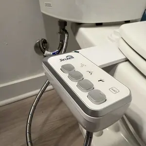 JINXELL Bidet Attachment for Toilet, Ultra-Slim Non-Electric Bidet for Toilet Seat, Fresh Cold Water Sprayer, Retractable Self-Cleaning Nozzle, Adjustable Water Pressure