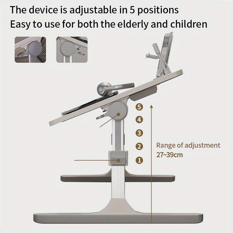 Lap Desk with Tablet Slot, Foldable Laptop Table with Storage Drawer for Bed，Portable Bed Desk for Laptop, Computer Tray with Cup Holder Notebook Stand Reading Holder for Couch Floor