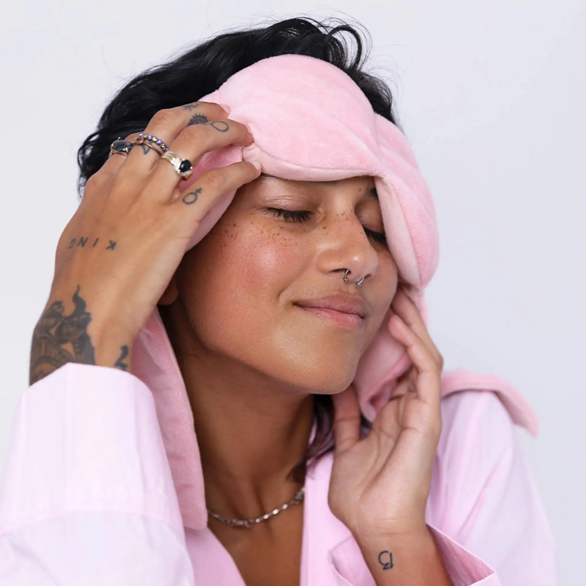 Nightbloom Weighted Sleep Mask | Block Light, Reduce Anxiety, Sleep Deeper