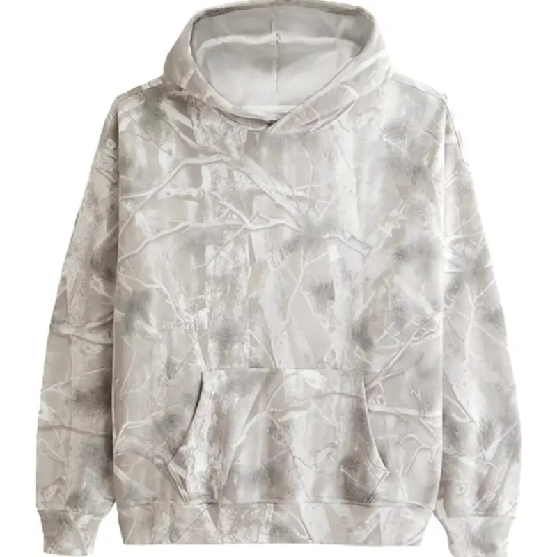 Unisex Casual Fashion Everyday Branch Print Hoodie, Loose-Fitting Long Sleeve Pullover, Graduation & Back-To-School Wear, Fall Streetwear, Sweatshirts