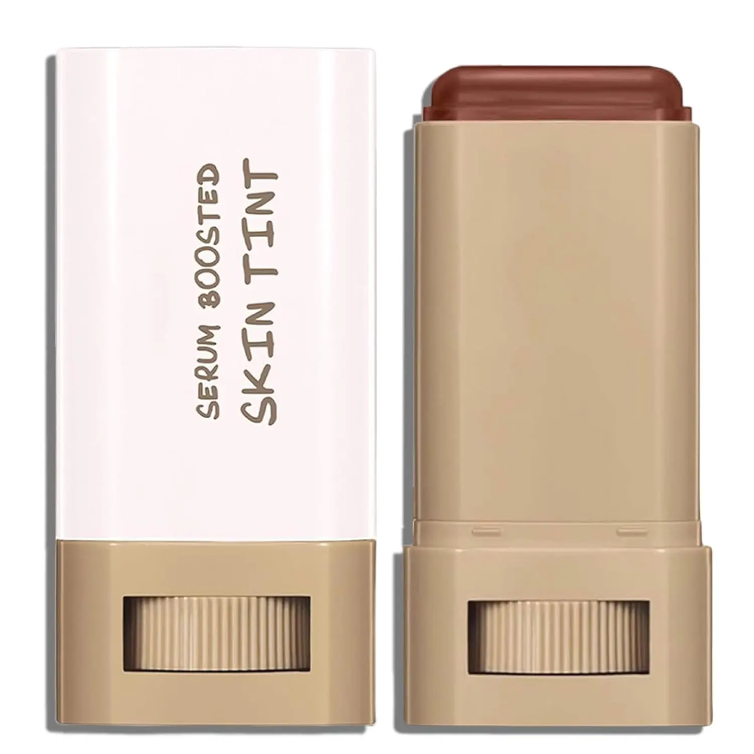 Beauty Balm Serum Boosted Skin Tint, Lightweight Solid Tinted Hydrating Serum Foundation Contour Stick for Women, Sheer to Medium Coverage, Radiant & Dewy Finish for Face Makeup ( # 01)