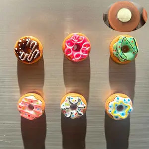 6/7PCS DIY Fridge Magnets Food Chocolate Doughnut Magnets Home Decor Whiteboard Photo Message Board Home