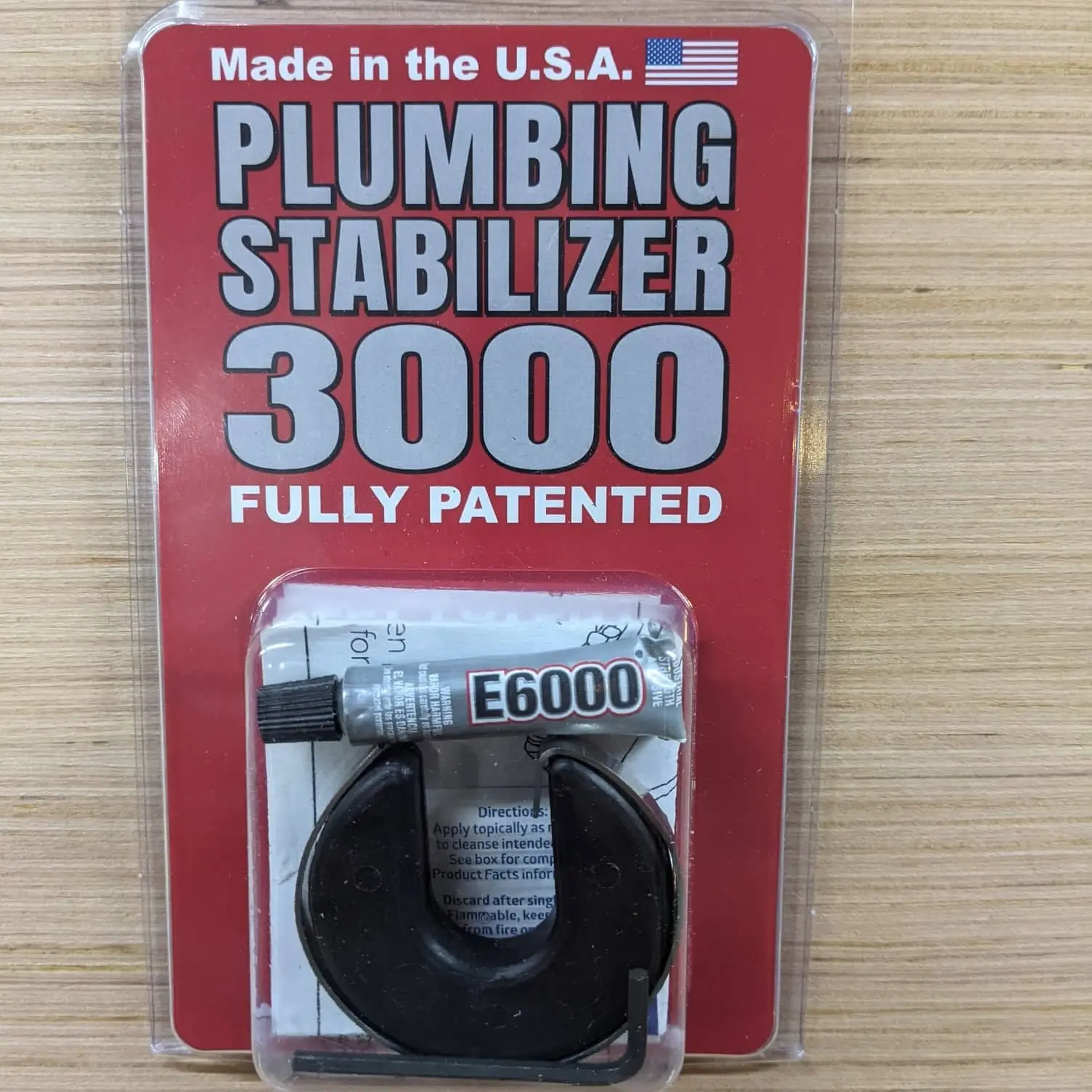 Plumbing Stabilizer 3000-Fixes Loose Wobbly Pipes, No-Drill DIY Handyman Repair Kit