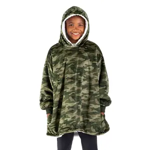 The Bare Homey - Youth Wearable Blanket - Sherpa Side Pockets