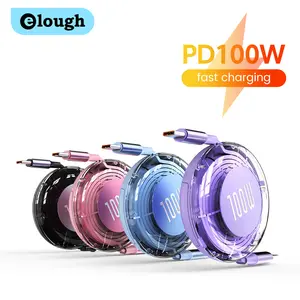 usb type Retractable PD 100W Cable   C to  C Fast Charging  C to  C Cable for iphone 15 Huawei Tablet Laptop