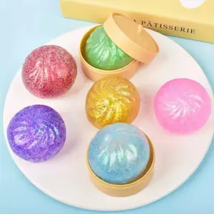 1 Random Color Glitter Dumpling Fidget Toy for Stress Relief Fun Engaging Easy to Hold Versatile On-the-Go Use Ideal for All. 5.3cm x4.5cm Filled with Beads.