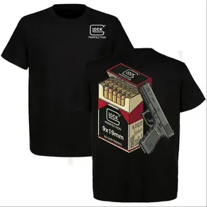 "Graphic T-Shirt Glock Perfection 9Mm Ammo Box Tee, Glock Tee For Gun Enthusiasts, Tactical Gear Shirt, Unisex Casual Summer Top, Streetwear, Shooting Range Apparel, Outdoor, Gun Collection, Firearm Lover Gift"