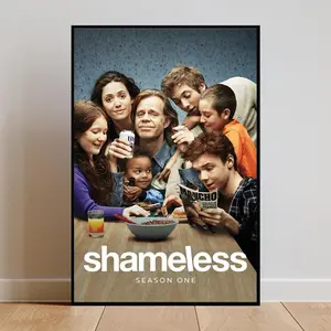 Shameless Poster, Paul Abbott, Minimalist Tv Series,Gallagher Family Wall Art, Urban Series Decor, Iconic TV Print, Modern Drama Poster