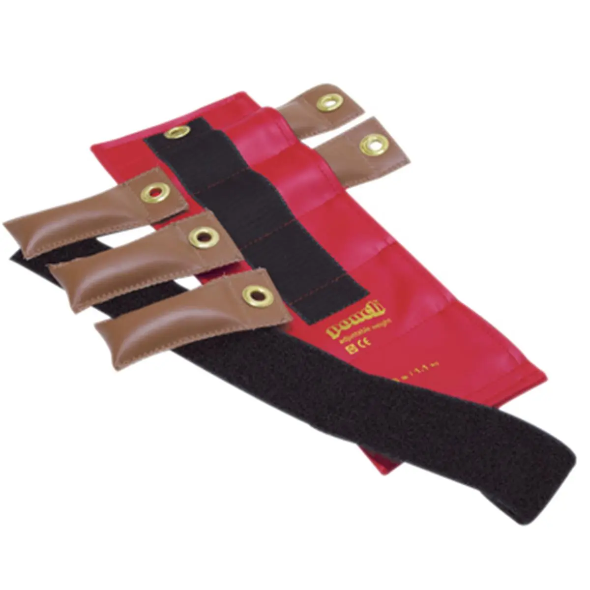 212 MAIN Workout Fitness Belt for Wrists & Ankles, 2.5 lbs Solid Red Pouch Style, Comfortable to Wear, Adjustable Weight Solution with Removable Inserts, Weighted Belt, Variable Wrist And Ankle Weight