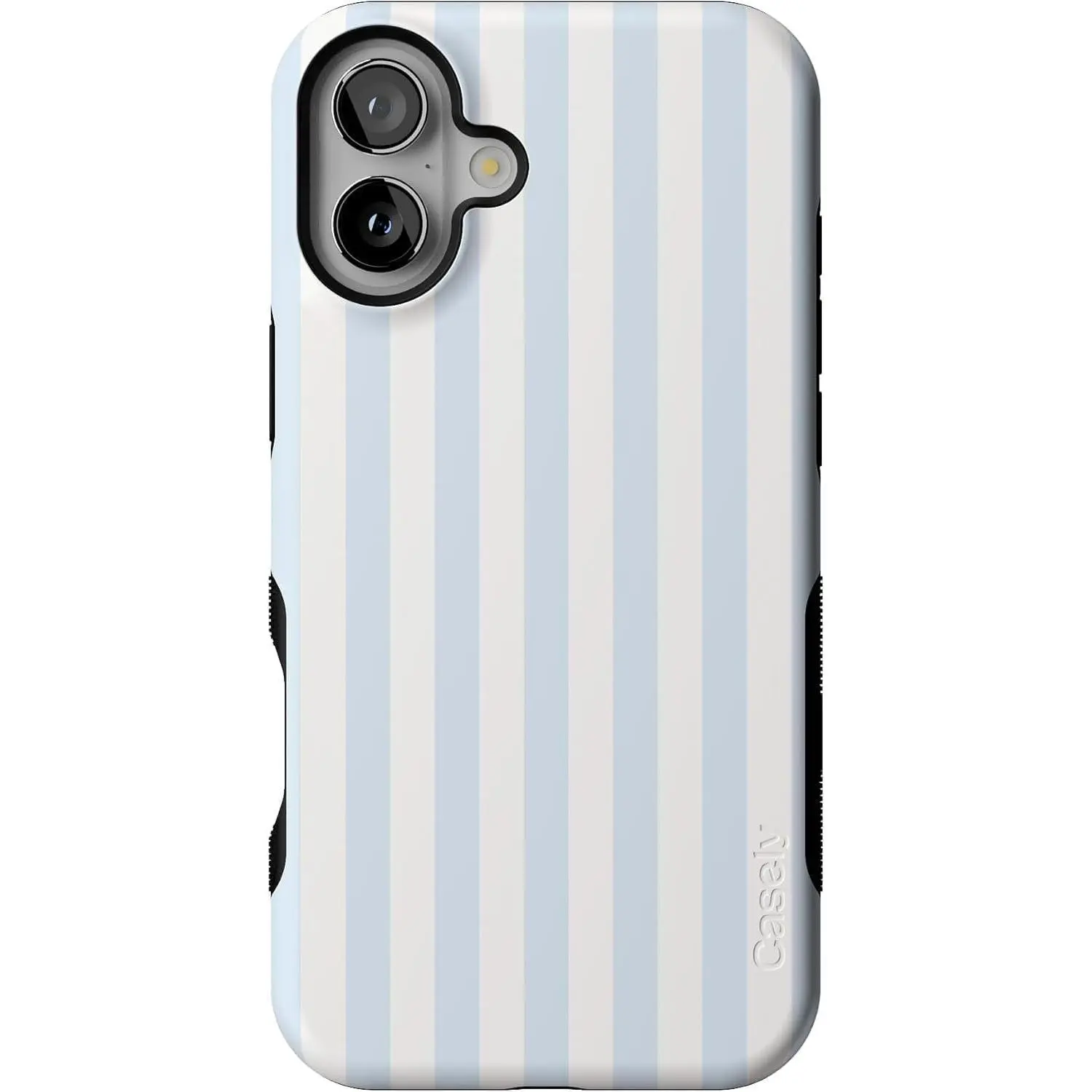 Casely iPhone 16 Case | Sunday Best | Blue Stripes | Bold Protective Design | Compatible with MagSafe