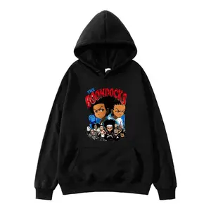 The Boondocks Merch Printing T-Shirt Crewneck Men/Women Anime Short Sleeve Summer Tops Funny Graphic Print Sweatshirt Pullover Couple style Unisex Gift for Birthday Holiday Gift for Birthday Holiday Christmas