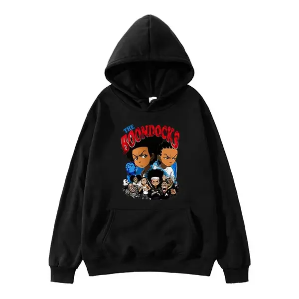 The Boondocks Merch Printing T-Shirt Crewneck Men/Women Anime Short Sleeve Summer Tops Funny Graphic Print Sweatshirt Pullover Couple style Unisex Gift for Birthday Holiday Gift for Birthday Holiday Christmas, Casual, Menswear