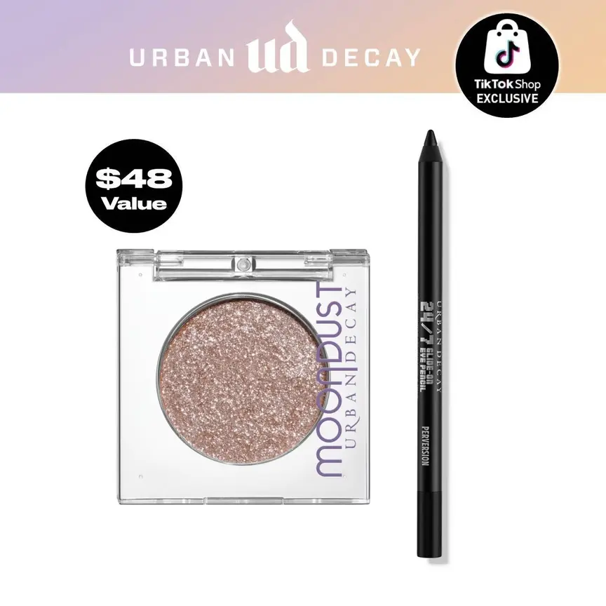 Urban Decay Moondust Glitter Eyeshadow + 24/7 Glide-On Waterproof Eyeliner Pencil Bundle Urban Decay Moondust Glitter Eyeshadow + 24/7 Glide-On Waterproof Eyeliner Pencil Bundle