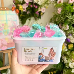 Super Sized Laundry Detergent Pods with rose Scent Ocean fragrance 👕✨ , Powerful Cleaning for Lasting Freshness, Premium Laundry Washing Pods with High-End, Sophisticated Fragrances, Dye Free & HE Compatible