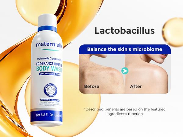 Matern'ella 2-Piece Bath Set | Ceramide Lotion (Ceramide/Squalane/Niacinamide) + Amino Acid Body Wash | Hydrating + Barrier Repair for Sensitive Skin