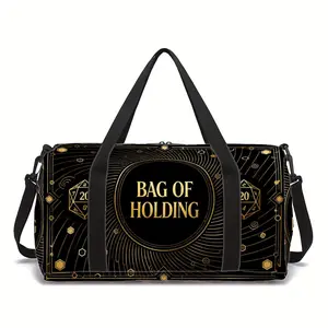 bag of holding Whirlwind Line Travel Large Capacity with Side/Inner Pockets Unisex Fitness Yoga Bag - Durable Polyester Machine Washable for Gym Adjustable Strap Suitcase-Fixable Daily Use (Great Gift)