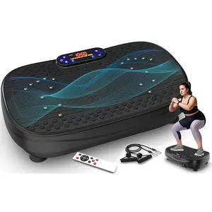 CZBZ Vibration Plate Fitness Platform Exercise Machine Whole Body Vibration Training Adjustable Speed Levels Compact Portable Design Sturdy Stable Base For Home Gym Indoor Workout Suitable for Fitness Enthusiasts Strength Flexibility Balance Training