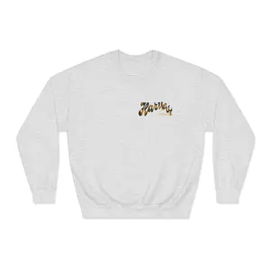 Harvest Season Black and Yellow on Crewneck Sweatshirt