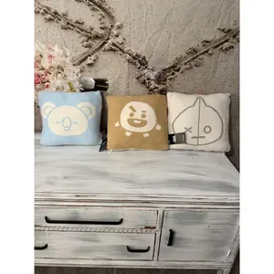 BT21 Line Friends Reversible Cushion Tata & Van
