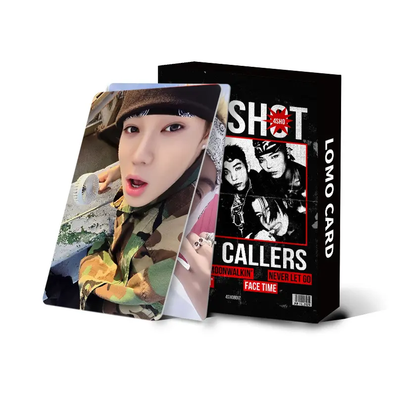 55 Pcs KPOP Boy Group LNGSHOT 《SHOT CALLERS》Debut Album LOMO Cards, Idol Collection Peripheral Cards, Photocard, Concept Photocards