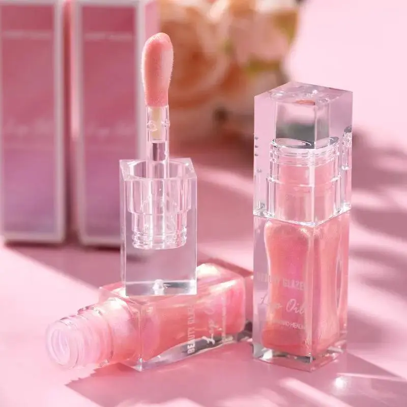Color Changing Lip Oil 1pcs  Moisturizing Compact Gloss Non-stick Cup Hydrating Lip Glaze for Women