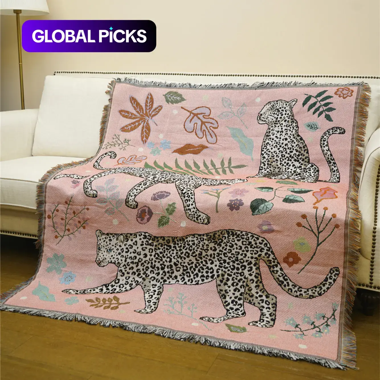 Animal Pattern Blanket, 1 Count Multi-Functional Soft Throw Blanket, Warm Nap Blanket for Home, Office, Travel and Picnic #GLOBAL PICKS