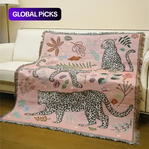 Animal Pattern Blanket, 1 Count Multi-functional Soft Throw Blanket, Warm Nap Blanket for Home Office Travel Camping Picnic #GLOBAL PICKS